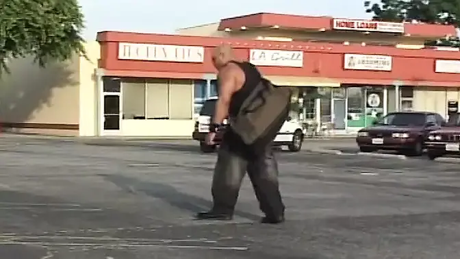 Wild American slut takes big dick missionary style