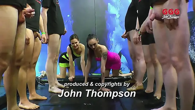 Wild lesbian group fuck and ass worship