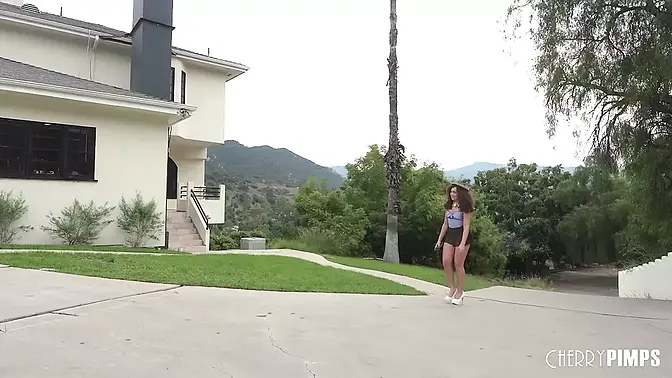 Willow Ryder's big ass gets big black cock in cowgirl and doggy