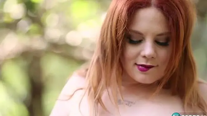 Wood nymph with big tits rides cock