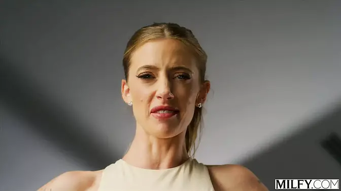 Yoga MILF rides college stud's hard cock