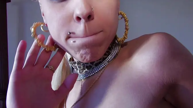 Young blonde whore goes to town on his cock