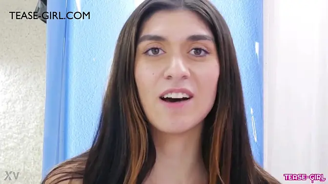 Young brunette shares her first sexual encounter