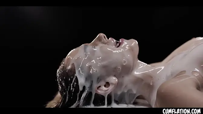 Young cum slut Alice Zaffyre gets extreme cumflation