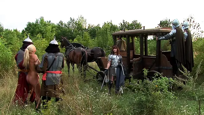 Young knight's tight asshole gets nailed