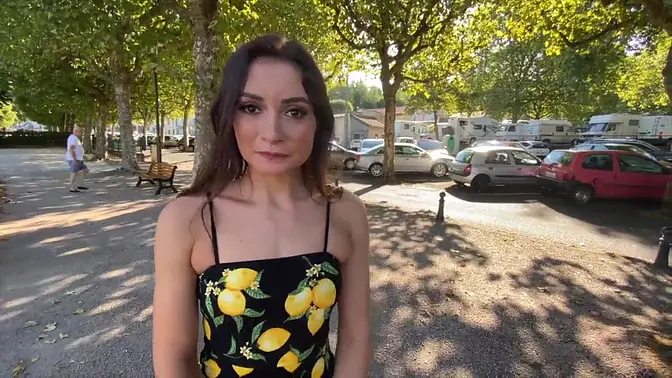 Young Latina gives ass to mature French man