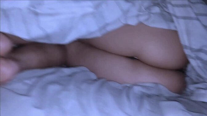 Young Latina seen under the covers - very morbid!