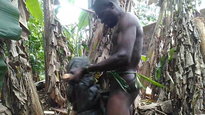 Young man with a big cock enjoys playing with a curvy lady's huge toy